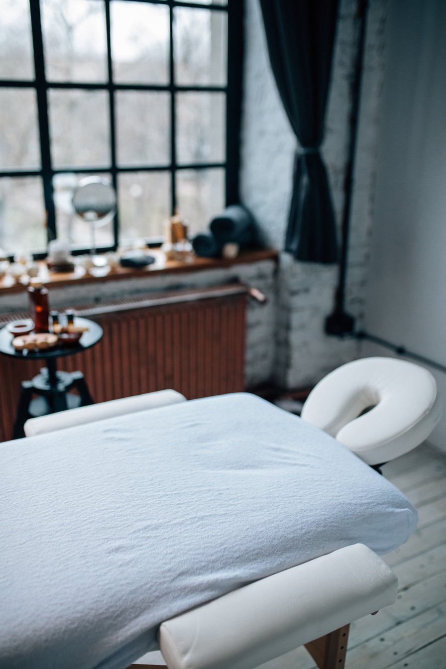 Massage Table in the Room